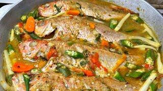 Steamed Fish With Okra|Jamaican Style|THE RAINA’S KITCHEN