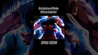 Evolution of Goku Ultra Instinct (2016-2024) P1 #evolution #goku #dbs #dbz #dragonball