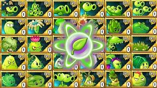 Random 30 GREEN Plants Level 1 Battlez - Who Will Win? - Pvz 2 Plant vs Plant