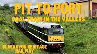 Pit to Port, Coal Train in the Valleys. Class 31 and Steam in action at the Blaenavon Railway