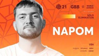 NaPoM  I GRAND BEATBOX BATTLE 2021: WORLD LEAGUE I Solo Elimination
