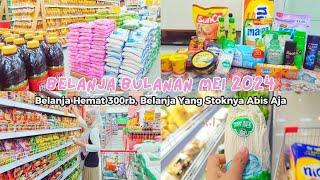 BELANJA BULANAN MEI 2024 | GROCERY HAUL & SHOP WITH ME | MENATA HASIL BELANJA