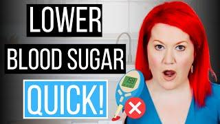 4 SURPRISING BLOOD SUGAR HACKS That Are Life Changing | Dietitian Shares How to Lower Blood Sugar