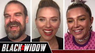 The "Black Widow" Cast Plays Who's Who