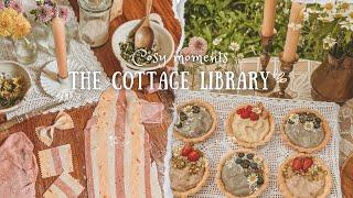  Spring Baking in The Cottage Library: pasta, bread and fruit tartlets | Cosy Cottagecore ASMR