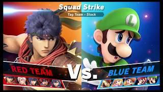 Super Smash Bros Ultimate Amiibo Fights Request #935 Fire Emblem vs Super Mario Squad Strike