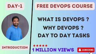 Day-1 | Fundamentals of DevOps | Free DevOps Course | 45 days | #devopscourse #learning