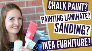 Can You Paint Without Sanding? // Chalk Paint vs Regular Paint; Painting IKEA Furniture, and MORE!