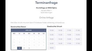 NIKA Terminanfragetool