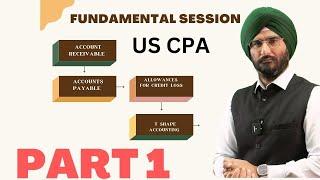 US GAAP Basic Accounting session I US CPA Best Coaching I USA Accounting I T Shape Ledger #uscpa