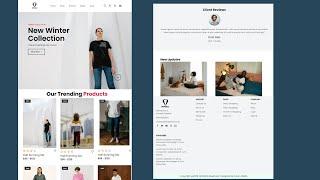 How to create an e-commerce website step by step using HTML and CSS | Fully responsive design