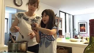 英語教師すーざんです! Teacher Susan Let's make spaghetti Sauce and study 'going to' and 'want to'