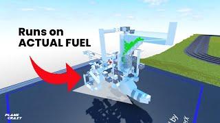 Piston Engine with an actual FUEL SYSTEM in Plane Crazy!