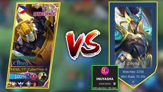 CYBERTRON-X VS TOP GLOBAL ZILONG  | TOP GLOBAL X.BORG GAMEPLAY | MLBB