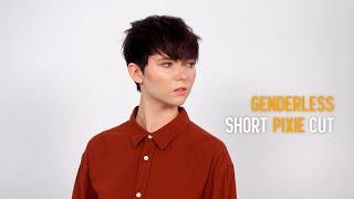 Genderless Short Pixie Cut Tutorial | #creativityneverstops | KMS Pro