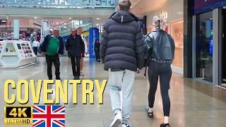 Coventry - City Tour 2024| Walking The Streets of Coventry | Central Coventry Walk [4K HDR]