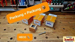 Smarte Packung für deine HECO-Schrauben 