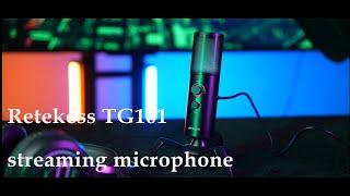 TG101 Streaming Microphone for PC, Desk Microphone for Streaming, Podcast, ASMR, Gaming