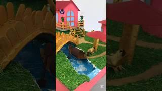 Cardboard Project #diy #house #cardboard  #garden #gardenhouse #crafts #shorts #ytshorts