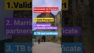 Documents for UK Partner dependent visa| List of docs for dependent VISA #uk #visa #partner #shorts