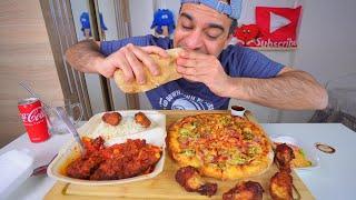 وجبة متنوعة من مطعم مكسيكي حارة ولذيذة موكبانغ Mukbang Eating Show