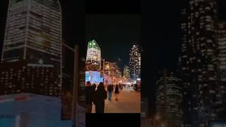 City Lights and Twilight Sights: A Toronto Night Walk" #torontonightlife