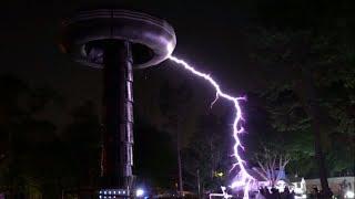 3 Million Volt Test at Tesla's Wardenclyffe Tower