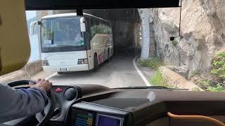 Amalfi Coast Italy Bus Driving Skills 