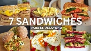7 Recetas de Sandwiches para un Desayuno Saludable | Mejores recetas del 2023