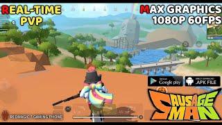 Sausage Man - Gameplay Max Graphics Setting 1080P 60Fps (Real-Time PvP) Ranked | Android + Download