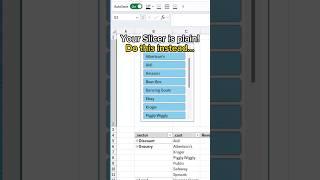 Slicer Formatting Makeover #excel #pivottable