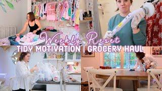 WEEKLY RESET | Tidy Motivation | Walmart Grocery Haul