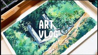  Unboxing Meedan Art Supplies | Ghibli-Inspired Gouache Painting of Totoro for Beginners |#gouache