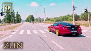 Zlin Czechia - Drive thru entire City East to West - 4K City Drive