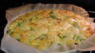 Zapečeni Mlinci s Tikvicama i Sirom / Baked Mlinci (pastry) with Zucchini and Cheese