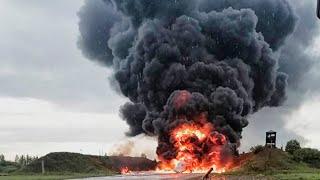 UKRAINIAN DRONES STRIKE MIGALOVO AIRFIELD, HOME TO RUSSIAN MILITARY TRANSPORT UNITS || 2025