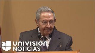 Raúl Castro: "Si hay presos políticos antes que termine la noche estarán sueltos"