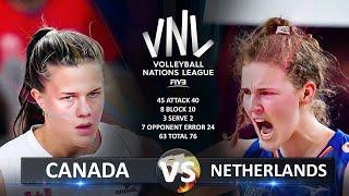 Canada vs Netherlands | Women's VNL 2024