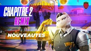 NOUVEAU CHAPITRE 2 REMIX SUR FORTNITE - RESUME DE TOUTES LES NOUVEAUTES EN MOINS DE 4 MINUTES