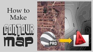 How to make a contour map | Google Earth Pro | Autocad | Step By Step