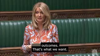 Esther McVey MP speaks in a debate about Primodos