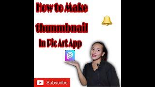 How to create thumbnail | picsart app | Tutorial.  #thumbnailtutorial #picsartapplication