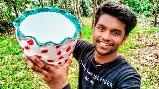 Easy Flower Vase Making With Clay |Pot Making With CLAY|JAI TECH