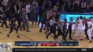 Chris Mullin and John Thompson Get Into A FIGHT After A Hard Foul