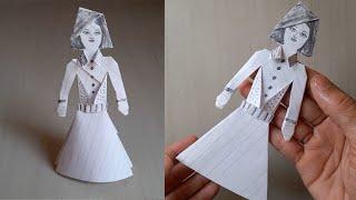 Paper Doll | Kagaj ki gudiya | कागज की गुड़िया | Paper craft | Barbie | 5-Minute Crafts By Manish