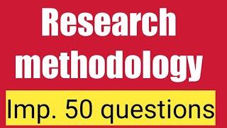 Research methodology MCQ | PhD | NTA | M.Phil | M.Sc | M.A | Exam