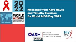 World AIDS Day Messages from Office of Infectious Disease and HIV/AIDS Policy Leadership