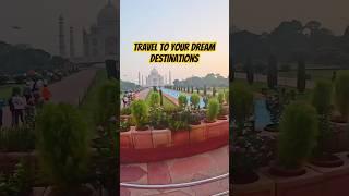 Travel to the places you dream of #tajmahal #trinitravelers #india #travel #dreambig