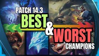 BEST and WORST Champions for MID LANE | Week 6 | Patch 14.3 | League of Legends Weekly Tier List