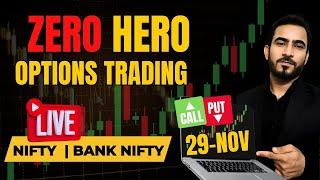 Live Trading Nifty Banknifty Options | Sensex Expiry Option Trade | 29-Nov | #livetrading